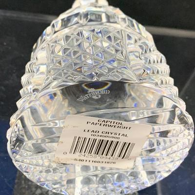 Capitol Paperweight Waterford Lead Crystal
