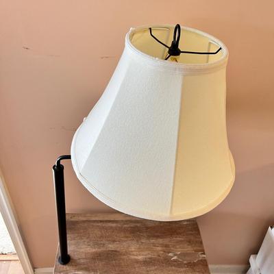 End Table Floor Lamp with Magazine Shelf
