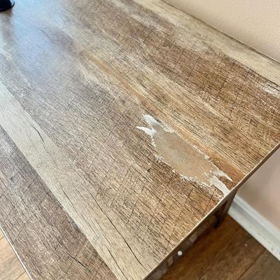 End Table Floor Lamp with Magazine Shelf