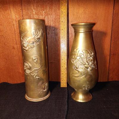 Brass shell trench art