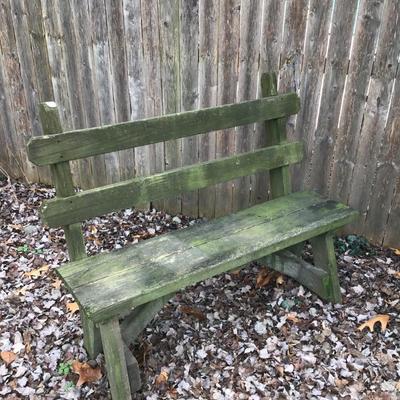 Wood Garden Bench (1 of 2)