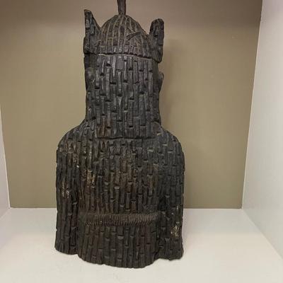 King Oba Benin carved deadwood