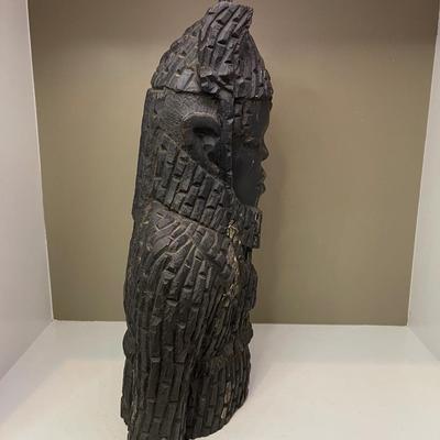 King Oba Benin carved deadwood