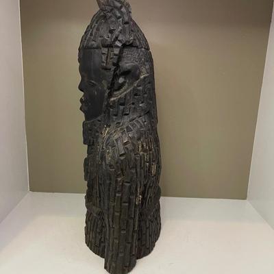 King Oba Benin carved deadwood