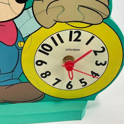-33- CLOCK | Verichron Kids Mickey Mouse Puzzle Clock