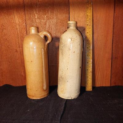 Ceramic Dutch gin bottles
