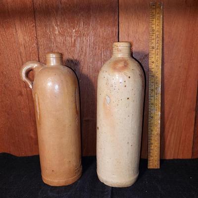 Ceramic Dutch gin bottles