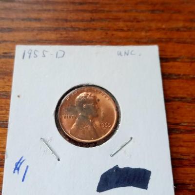 LOT 76 1955-D LINCOLN PENNY