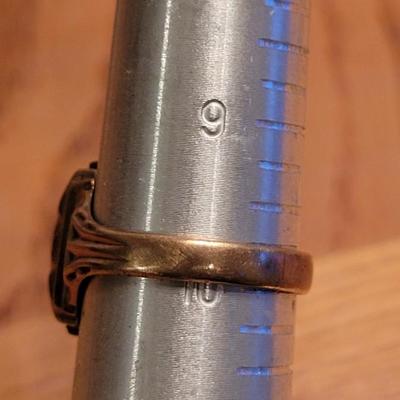 1959 High School Class Ring - 10k Gold & Sapphire