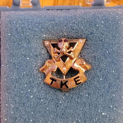 1960s TKE Fraternity Pin - 10k Gold