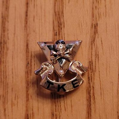 1960s TKE Fraternity Pin - 10k Gold