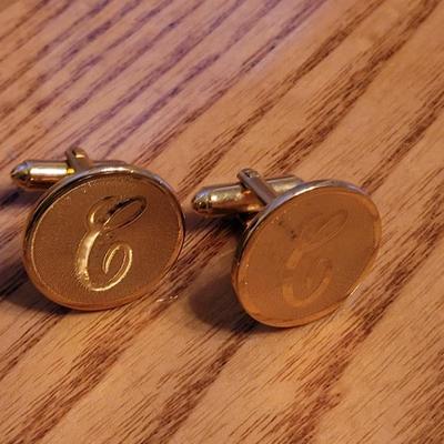 Men's Gold Tone Tie Bars, Pins, & Cuff Links