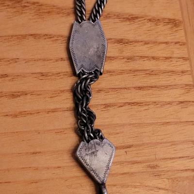 Antique Sterling Watch Chain