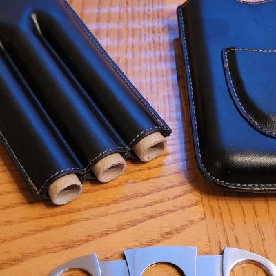 New Cigar Case & Cigar Cutter