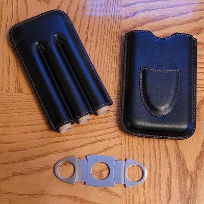 New Cigar Case & Cigar Cutter