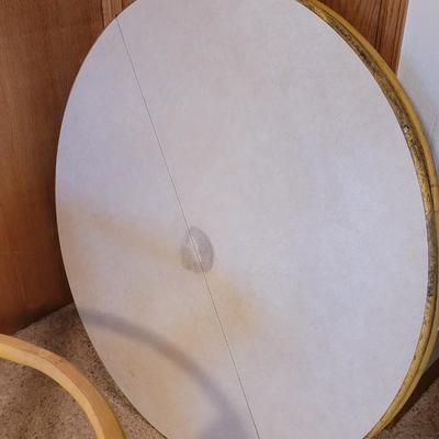 Vintage Rattan Table with 2 Leaves