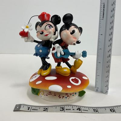 -54- ENESCO | Mickey & Minnie Mouse Mushroom Figure | Miss Mindy