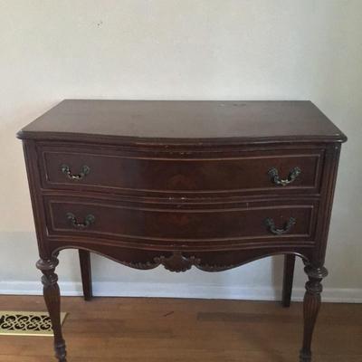 Vintage French 2-Drawer Dresser