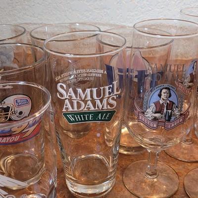 Large Lot of Beer Glasses