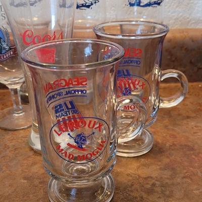 Large Lot of Beer Glasses
