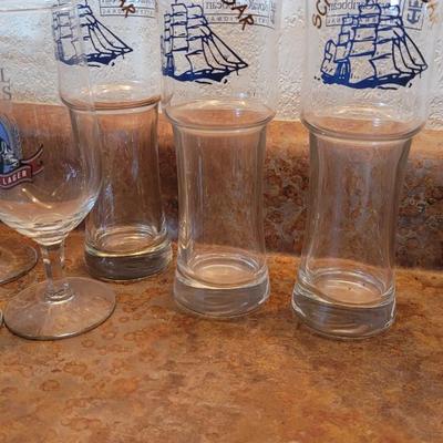 Large Lot of Beer Glasses