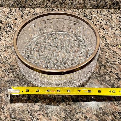 Patterned crystal bowl