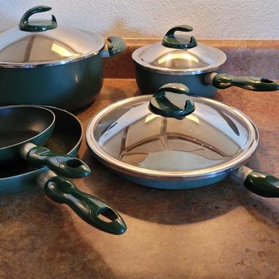 Non Stick Pots & Skillets with lids