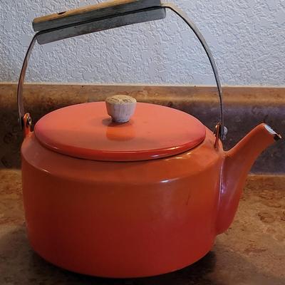 Vintage Enamel Kettle