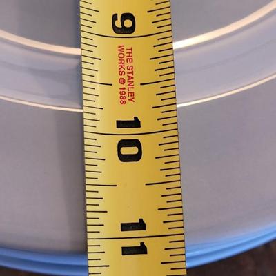 Set of Blue Ceramic Plates (8)