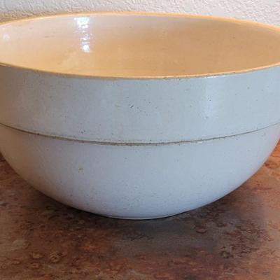 Large Cream Ceramic Bowl