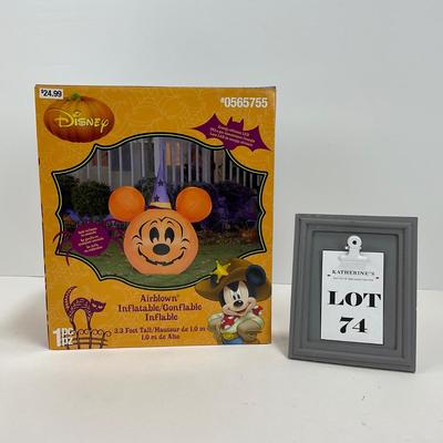 -74- COLLECTIBLE | Inflatable Mickey Mouse Pumpkin Head