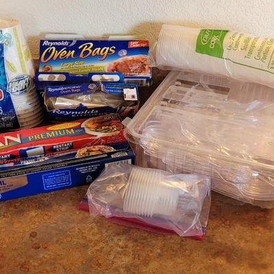 Foil, Plastic Utensils, Condiment Cups, Turkey Bags, Disposable Cups, Plastic Wrap