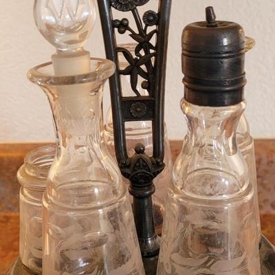 Antique Victorian Cruet Set