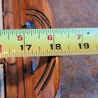 Vintage Wood & Tile Serving Tray