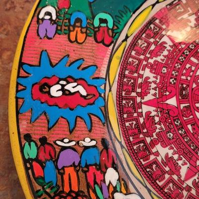 Vintage Handpainted Mexican Plate