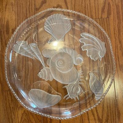 Crystal shell themed platter