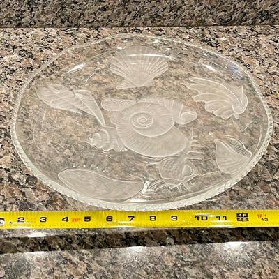 Crystal shell themed platter