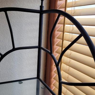 Metal & Glass Corner Shelf