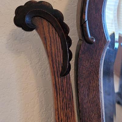 Antique Dresser with Mirror & Original Label