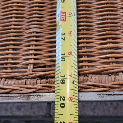 Wicker & Metal Coffee Table