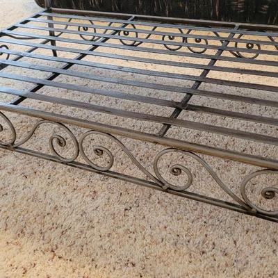 Wicker & Metal Coffee Table