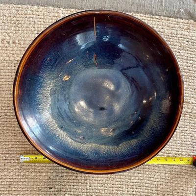 Extra large blue radiant pottery