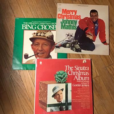 Vintage Christmas Records- Bing Crosby, Sinatra, and Johnny Mathis