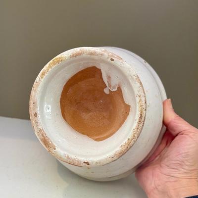 Terracotta glazed compote
