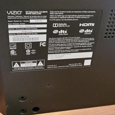 Vizio Flat-screen with Remote & Manual