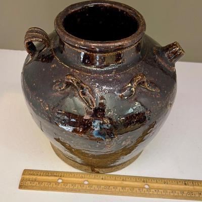 Old Asian earthenware pottery