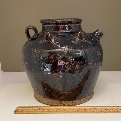 Old Asian earthenware pottery