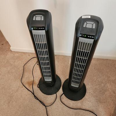 2 Lasko TF5 Electronic Oscillating 3-Speed Tower Fans Tested