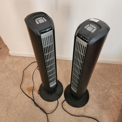 2 Lasko TF5 Electronic Oscillating 3-Speed Tower Fans Tested