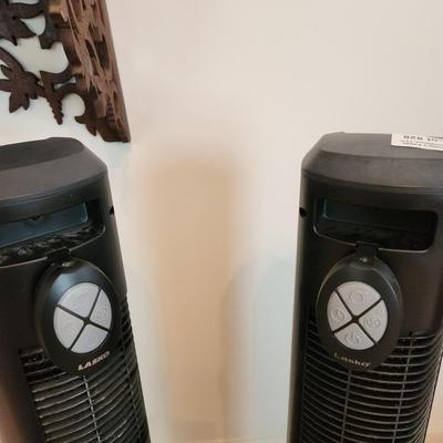 2 Lasko TF5 Electronic Oscillating 3-Speed Tower Fans Tested